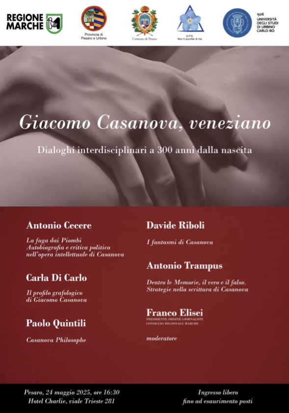 Giacomo Casanova, veneziano: dialoghi interdisciplinari a 300 anni dalla&nbsp;nascita